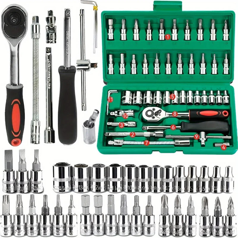 Compact Auto Mechanic Tool Set