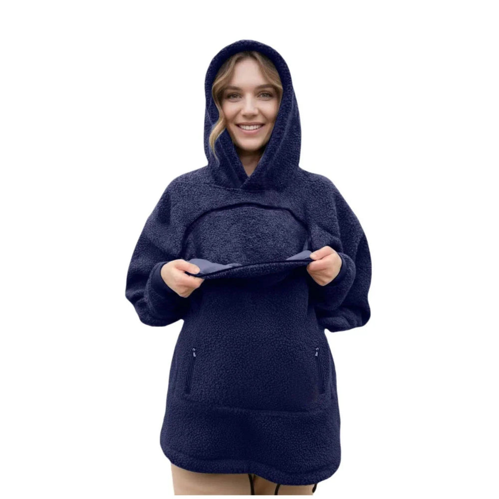 Fleece Pet Pocket Hoodie