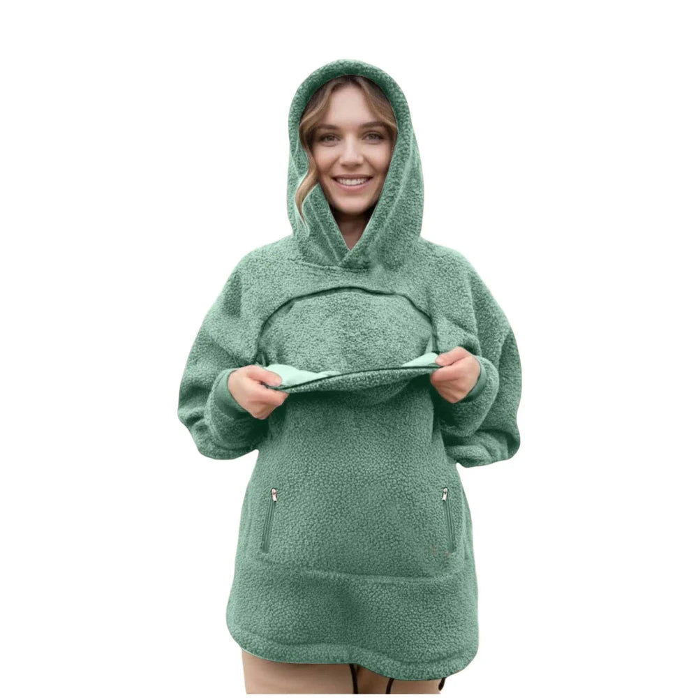 Fleece Pet Pocket Hoodie