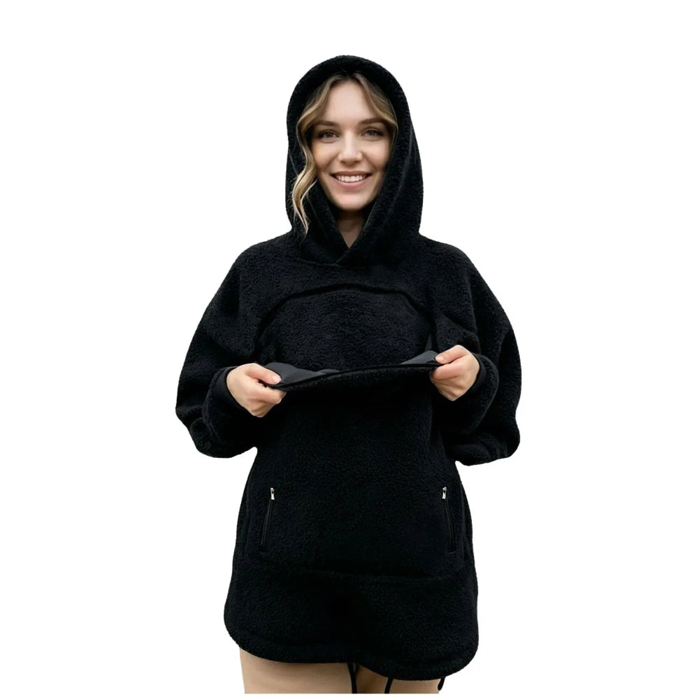 Fleece Pet Pocket Hoodie