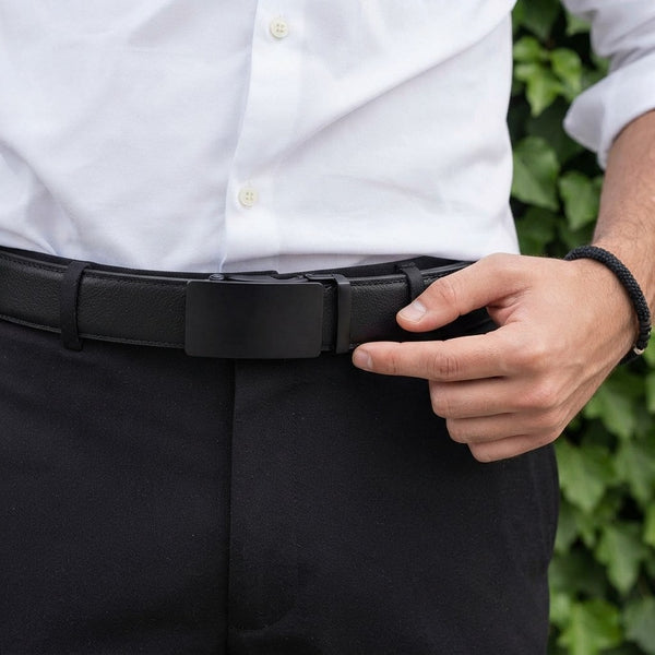 Chaoren Mens Leather Ratchet Belt